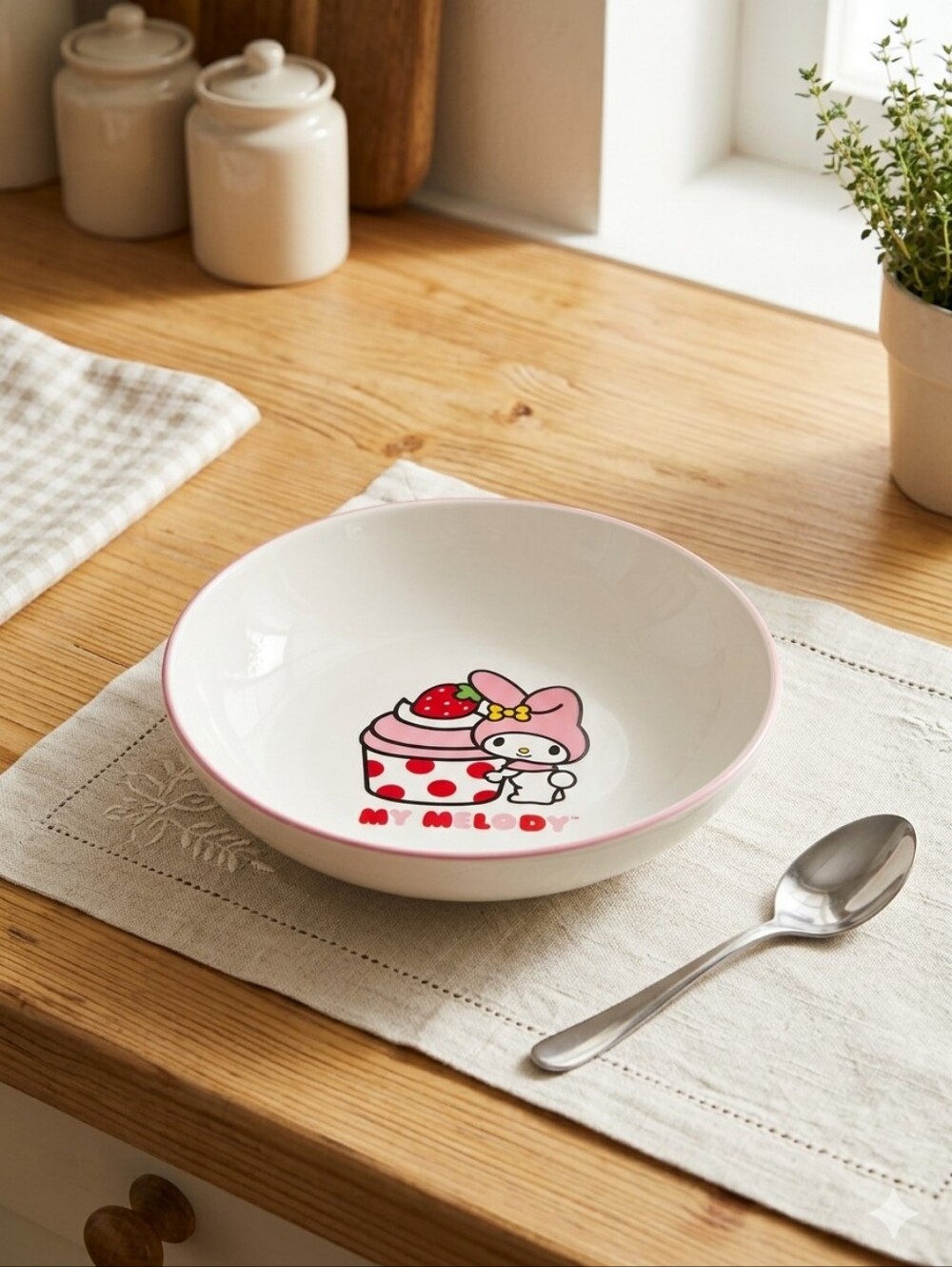 My Melody Strawberry Cupcake Bowl